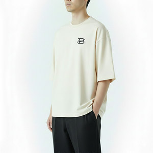 เสื้อยืดทรงบ็อกซี่ผู้ชายสีตามสั่ง ราคาขายส่ง เสื้อยืดทรงบ็อกซี่ผู้ชายคุณภาพสูง เสื้อยืดทรงบ็อกซี่ผู้ชายขายดีที่สุด - Product Image 4