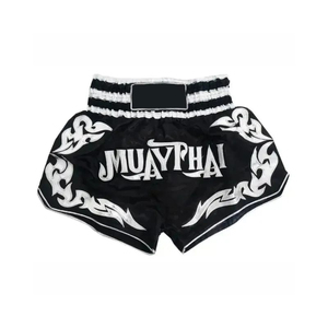 Pantalones Cortos de Boxeo para Mujer y Hombre, Pantalones Cortos de MMA con Bordado, Pantalones de Entrenamiento Profesional de Kickboxing para Niños y Niñas, Pantalones de Muay Thai - Product Image 4