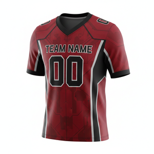 Maillots de football personnalisés pour adultes, manches courtes, maille respirante, séchage rapide, anti-bactériens, option grande taille, devant - Product Image 6