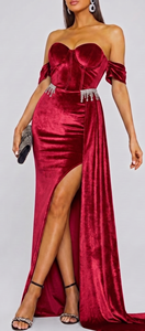 Luxury Modern Dark Maroon 9000 Velvet Satin Blazer Girls 100% Polyester Customizable Sizes Wedding Party Wear Heavyweight Export - Product Image 5