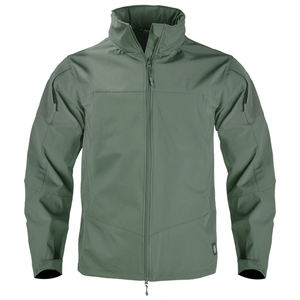 Veste Softshell Tactique à Capuche pour Homme, Hiver Chaud, Coupe-Vent, Décontractée, Rembourrage Polyester, Fermeture Éclair, Couleur Unie, Épaisse - Product Image 3