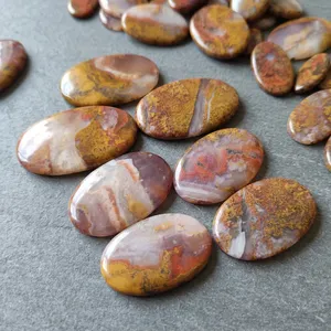 Natural Seam Agate Loose Gemstone Cabochon Wholesale Cut Gemstone for Fine Jewelry Making & Crafts - Product Image 3