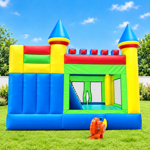 Castillo Inflable con Tobogán de PVC Colorido para Fiestas Infantiles al Aire Libre - Product Image 2