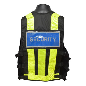 Gilet de sécurité personnalisé haute visibilité respirant de qualité supérieure, veste tactique réfléchissante en polyester pour patrouille, uniforme de sécurité multi-usages - Product Image 4