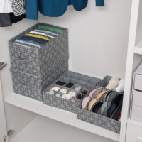 MA26.1 Set 2 bacs et boîtes de rangement en tissu Organisateur pliable pour vêtements, livres, jouets pour enfants OEM en plastique personnalisé Prix d'usine