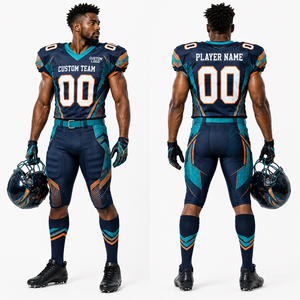 Uniforme Profesional de Fútbol Americano, Conjunto de Jersey y Pantalones, Diseño Artístico, Costuras Reforzadas, Personalizable para Equipos - Product Image 5