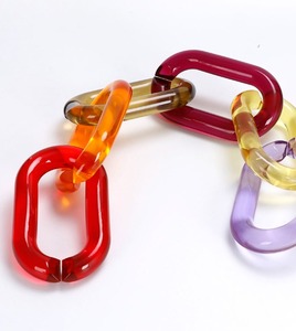 Colorful Transparent Epoxy Resin Chain Links with Angel Style Handmade Design Perfect for <b>Wall</b> Hanging Decoration Jewelry - Product Image 1