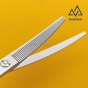 Kalite VG10 Pet bakım makas 7 inç 52 diş kavisli köpek bakım makas Pet bakım ürünleri - Product Image 4
