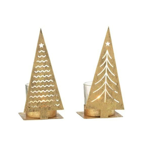 Support de bougie décoratif en laiton pour bougies chauffe-plat, design métallique résistant à la chaleur, pour décoration de Noël et de la maison - Product Image 2