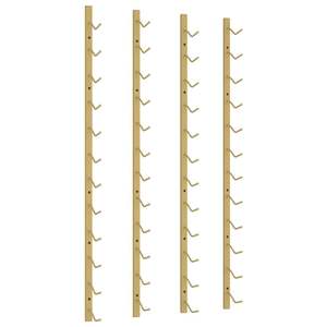 Porte-vin mural pour 12 bouteilles, lot de 2, finition en fer doré - Product Image 2