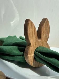 Custom Durable Engraved Wooden <b>Napkin</b> Rings Table Decor Monogram Initial <b>Wedding</b> Party Dining Accessory Vietchoice Hans Nguyen - Product Image 2