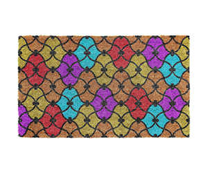 Tapis de porte en fibre de coco avec support en PVC, couleur unie, fabriqué à la machine, tissé, pour usage extérieur, hôtel et maison - Product Image 2