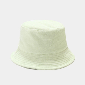 Sombrero de pescador unisex de algodón de rizo, color sólido, informal, para primavera y verano, para adultos, 56-58 cm, ligero, para exteriores, protección solar - Product Image 1