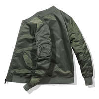Blouson Bomber Homme Matelassé Coupe Slim Léger Hiver Col Montant pour Activités de Plein Air