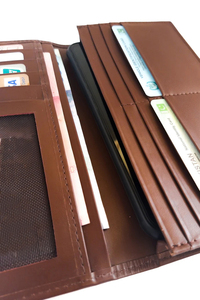 Porte-cartes de créateur personnalisé haut de gamme en cuir véritable pour homme, grande capacité, vente en gros, faible MOQ, pour affaires - Product Image 6