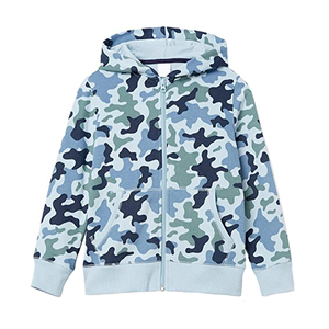 Sudadera con capucha y cremallera de camuflaje premium para hombre |   Sudadera de Forro Polar de Manga Larga |   Ropa Casual de Invierno con Estampado Personalizado |   Venta al por Mayor OEM/ODM - Product Image 6