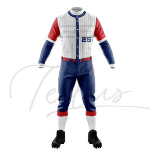 Conjuntos de Dos Piezas de Pantalones Cortos de Béisbol Sublimados de Alta Calidad al por Mayor, Último Diseño, Uniforme Transpirable 100% Poliéster - Product Image 4