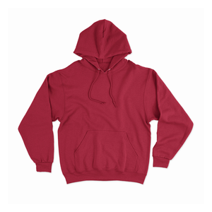 Sweat à capuche personnalisé couleur violette avec logo brodé, impression numérique, coupe oversize unisexe, poche, pull épais en polaire pour l'hiver - Product Image 6