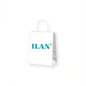 Sacchetto Regalo in Carta 31x15x41 Cm Bianco con Manico per Regali - Product Image 1