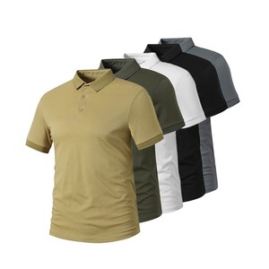 เสื้อโปโลแขนสั้นสีเทา แต่งขอบสีเหลืองนีออน แห้งเร็ว ดีไซน์สปอร์ต ผ้าถัก พิมพ์ลายโลโก้ด้านหน้า - Product Image 2