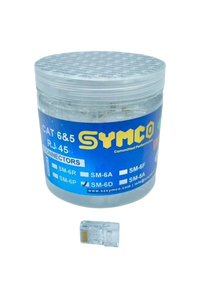 หัวต่อ SYMCO RJ45 SM-6D Cat6 (ชุบทอง, 3U) 8P8C หัวต่อโมดูลาร์อีเธอร์เน็ตประสิทธิภาพสูง RJ45 - Product Image 1