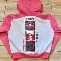 Sweat-shirt à capuche rose pour homme, coupe ample, avec poche avant, matière épaisse, style streetwear décontracté, logo personnalisé et imprimé