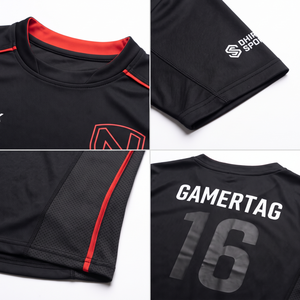 Camiseta Deportiva Personalizada de Manga Corta para Hombre, 100% Poliéster, Tejido Doble de 220g, Secado Rápido, Impresión por Sublimación, Cuello Redondo, Sudadera Híbrida Pro - Product Image 4