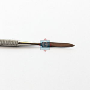 Espátula Dental de Acero Inoxidable de Doble Extremo Gray Rocks con Empuñadura Moleteada, Instrumento Manual Clase I - Product Image 4