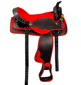 Black Leather England Dressage Saddle for Horse Riding Horse Saddles Trail Riding Leather Horse Dressage Saddles Wholesale - Product Image 6