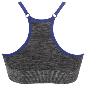 Nouveautés 2026 : Soutien-gorge de sport noir côtelé, dos nu élégant, pour gym et yoga, avec logo personnalisé, grandes tailles - Product Image 6