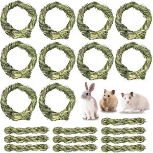 Ultimate braided grass stick style grass toys for <b>small</b> pets premium chewable <b>tool</b> for teeth grinding and daily animal fun - Product Image 3