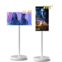 Eimio Vente en gros OEM Téléviseur intelligent portable à écran tactile LED HDTV LCD blanc de 21,5 pouces 6+128G rechargeable et mobile