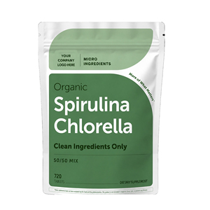 Tabletas de Espirulina y Chlorella Orgánicas Certificadas GMP, Suplemento Dietético - Product Image 1