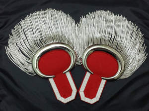 Premium Fringe Shoulder Epaulettes Gold Wire Ceremonial Uniform Accessories Custom Handmade - Product Image 2