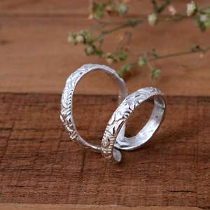 SHYAM JEWELRS Unisex Luxury 925 Sterling Silver Leaf Pattern Splint <b>Ring</b> <b>Adjustable</b> Arthritis Joint Support - Product Image 2