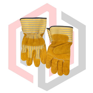 Guantes Reforzados de Cuero para Trabajo de Construcción, Resistentes al Fuego, Antidesgarro, Sin Silicona, Sin Polvo, Transpirables, Anti-Calor - Product Image 3