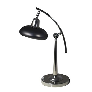Premium Brass <b>Table</b> <b>Lamp</b> with Sculpted <b>Base</b> and Fabric Shade, Elegant Accent Light - Product Image 1