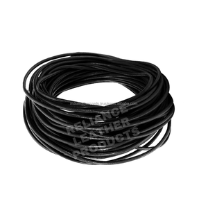 Cordon en cuir rond régulier de 1 mm, bobine de 500 mètres, cordon en cuir de vache véritable pour la fabrication de bijoux - Product Image 5