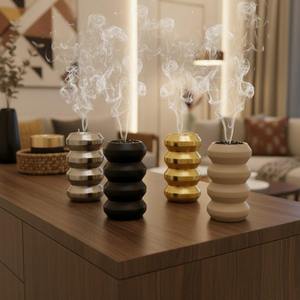 Modern Arabic Bakhoor Burner Luxury Metal Oud Incense Burner Middle East Home Fragrance Decor Ramadan <b>Eid</b> <b>Gift</b> - Product Image 1