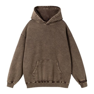 Zipper-Up Hoodie Men Women Plain Cotton Sweatshirt Printing Premium <b>Thick</b> <b>Fleece</b> Unisex Casual Winter Oversized Lined 400g - Product Image 3