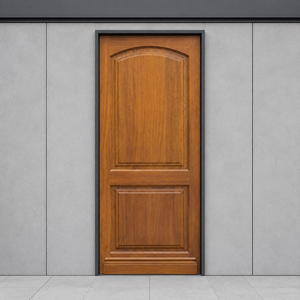 Puerta interior de madera maciza Golden Aero Ga-18s con acabado en teca, diseño moderno para dormitorio, apartamento, villa. - Product Image 5