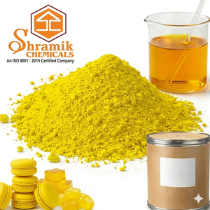 Colorant alimentaire chimique Shramik, jaune quinoline WS en poudre, pureté minimale de 85 %, MF C18H9NNa2O8S2, CAS 8004-92-0, jaune quinoline de qualité alimentaire - Product Image 1