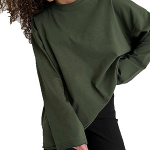 Camiseta con Estampado de Letras para Mujer, Ropa de Algodón Orgánico 100%, Camiseta Lisa de Verano, Camiseta Personalizada para Mujer, Camiseta con Gráficos Bonitos - Product Image 6