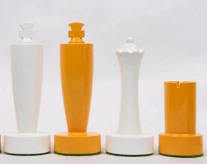 Jeu d'échecs Berliner artisanal en buis jaune et blanc, édition collector, roi de 3,7 cm, au meilleur prix - Product Image 5