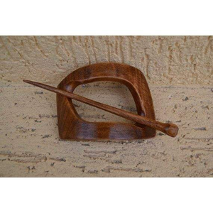 Pasador de Pelo de Madera Natural Hecho a Mano para Cabello Largo, Artesanía de Bambú y Madera - Product Image 6