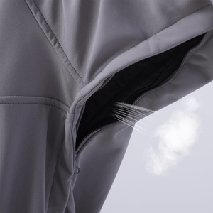 Sweat à capuche respirant en polaire blanc de haute qualité pour homme, imprimé signature, design décontracté avec fermeture éclair, faible MOQ, 100 % coton pour l'hiver - Product Image 6