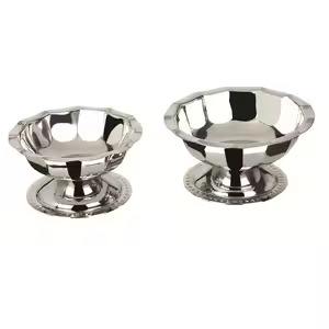Bol à glace élégant en métal pour servir des desserts glacés dans les cafés et restaurants - Product Image 6