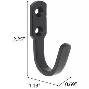 Crochet mural industriel, crochet utilitaire mural, crochet mural rustique, crochet en fer forgé, crochet mural en forme de J - Product Image 4