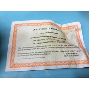 Tamis d'essai standard américain, A.S.T.M E-11 - Équipements et pièces semi-conductrices de renommée mondiale à la pointe de la technologie - Product Image 5