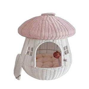 Handmade Cute <b>Wicker</b> Rattan Mushroom <b>Basket</b> Natural Material Decorative <b>Storage</b> for Kids Toy Organizer <b>Basket</b> Home Decoration - Product Image 1